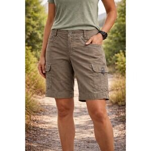 Kuhl Vintage Patina Dye Outdoor Hiking Cargo Shorts Women's Size 8